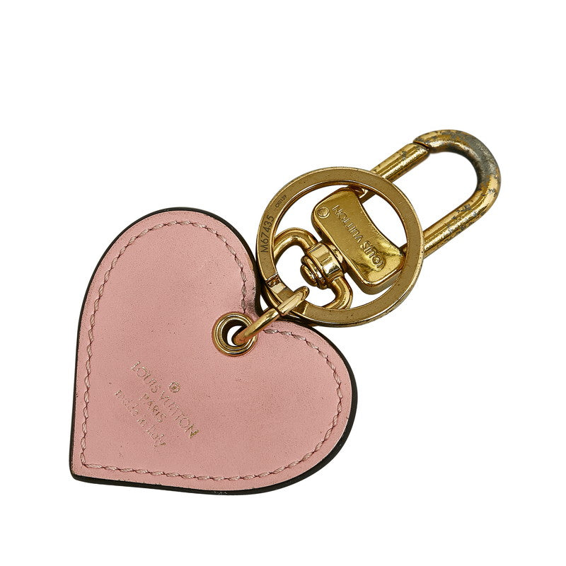 Louis Vuitton Vernis Heart Keychain Charm M67435 in Very Good Condition