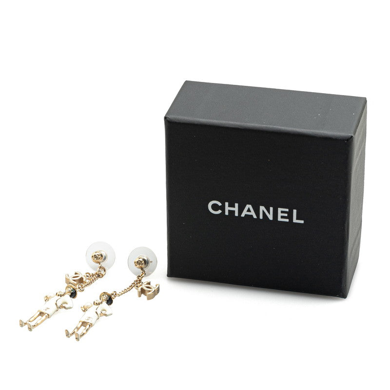 Chanel Coco Mark Mademoiselle Earrings Gold