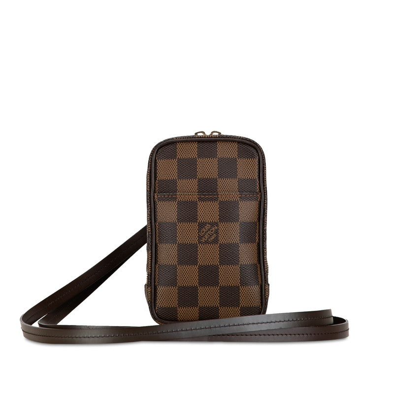 Louis Vuitton Damier Etui Okapi GM Shoulder Bag Pouch N61737 Brown PVC Leather in Great Condition