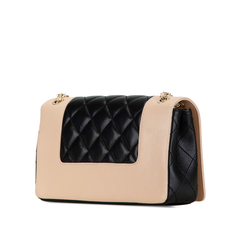 Chanel Lambskin Double Flap Shoulder Bag