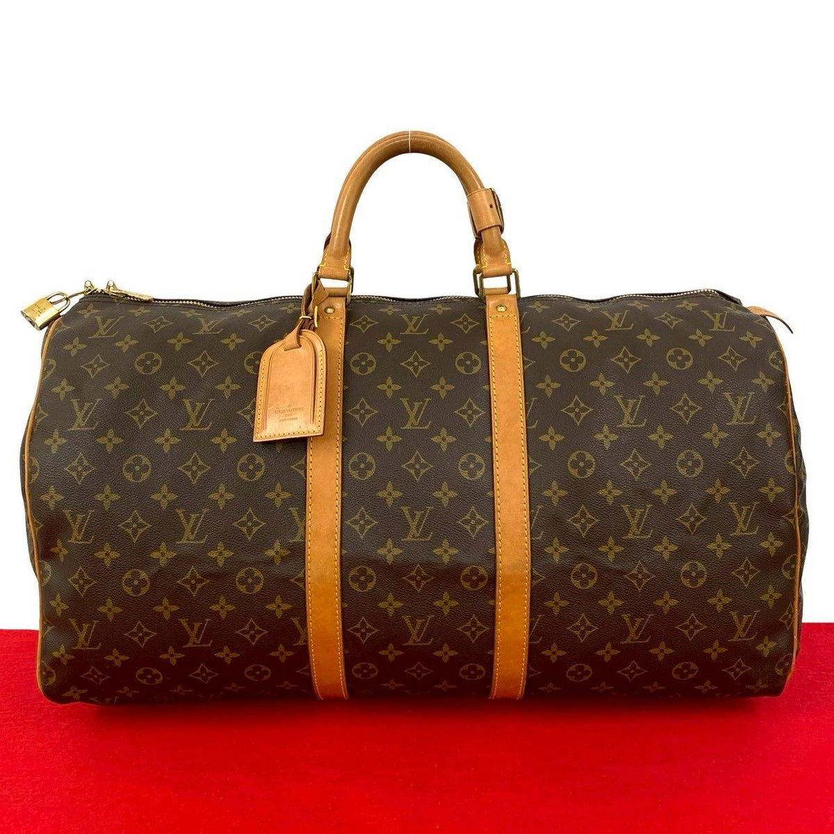 Louis Vuitton Keepall 55 Monogram Boston Bag