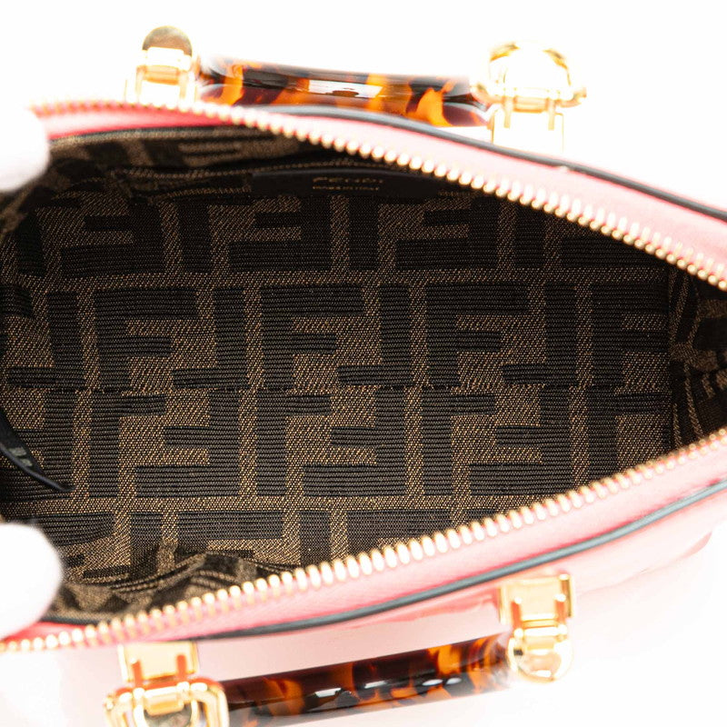 Fendi By The Way Mini Handbag 2WAY 8BS067 Pink Calf Leather in Excellent Condition