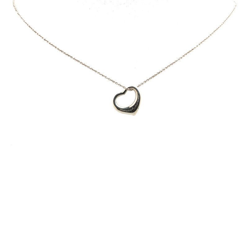 Tiffany & Co Open Heart Necklace Silver