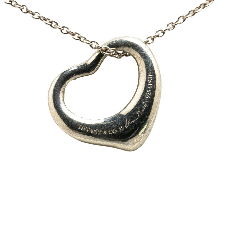 Tiffany & Co Open Heart Necklace Silver