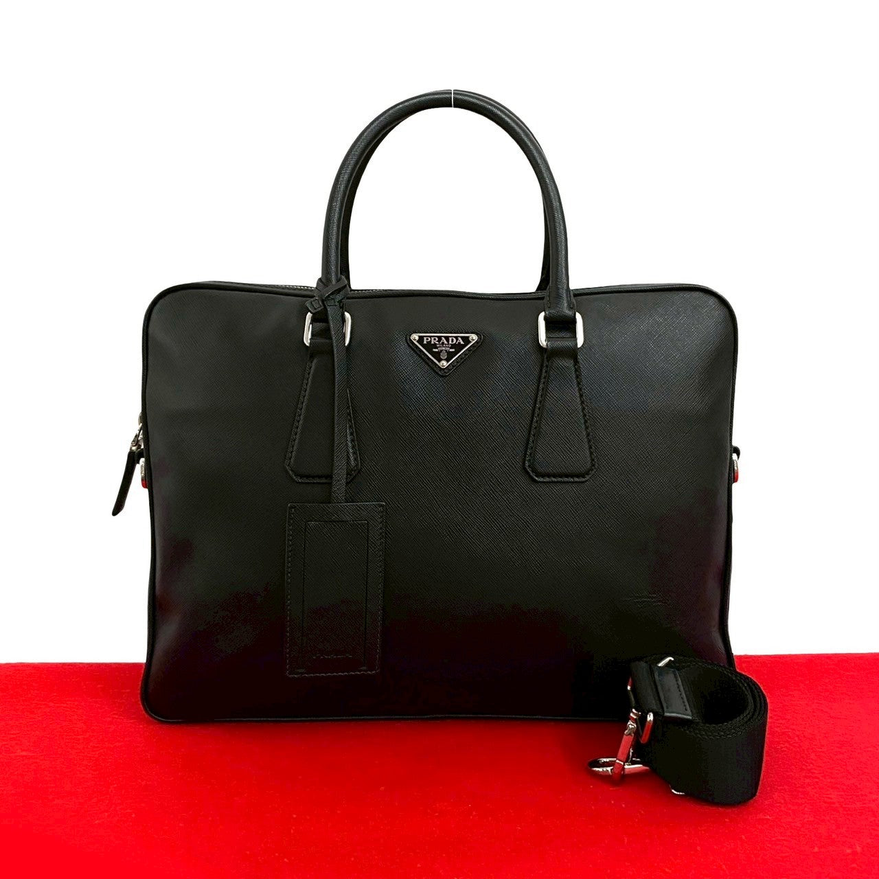 Prada Saffiano Leather 2way Handbag