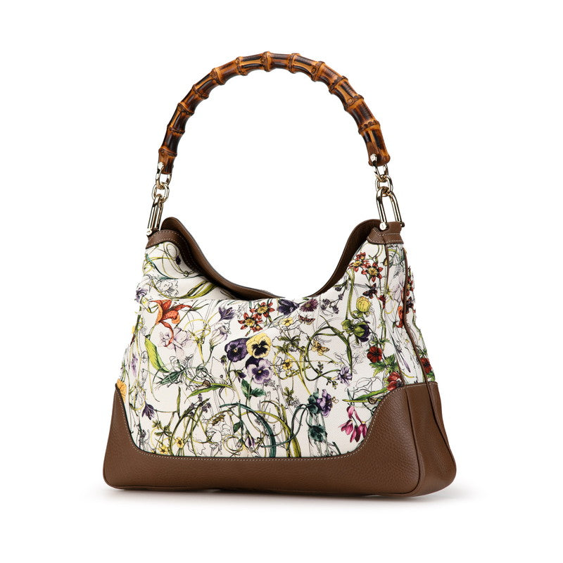 Gucci Bamboo Flora Diana 2WAY Handbag