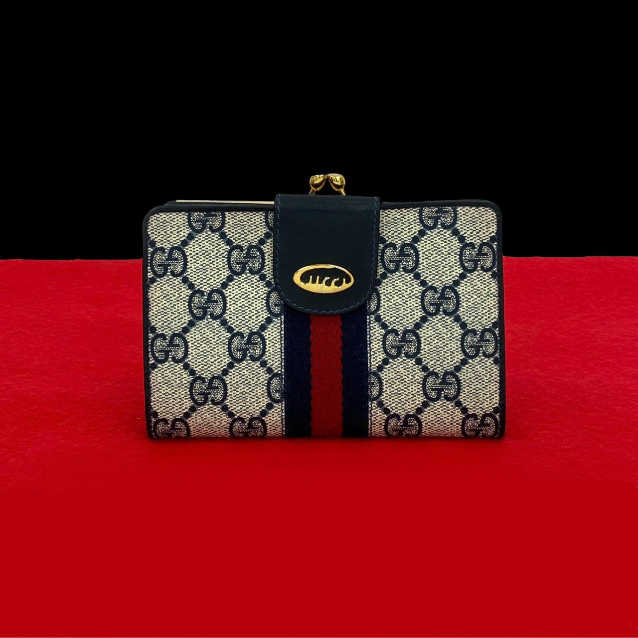 Gucci Old Gucci Sheline Line Leather Wallet