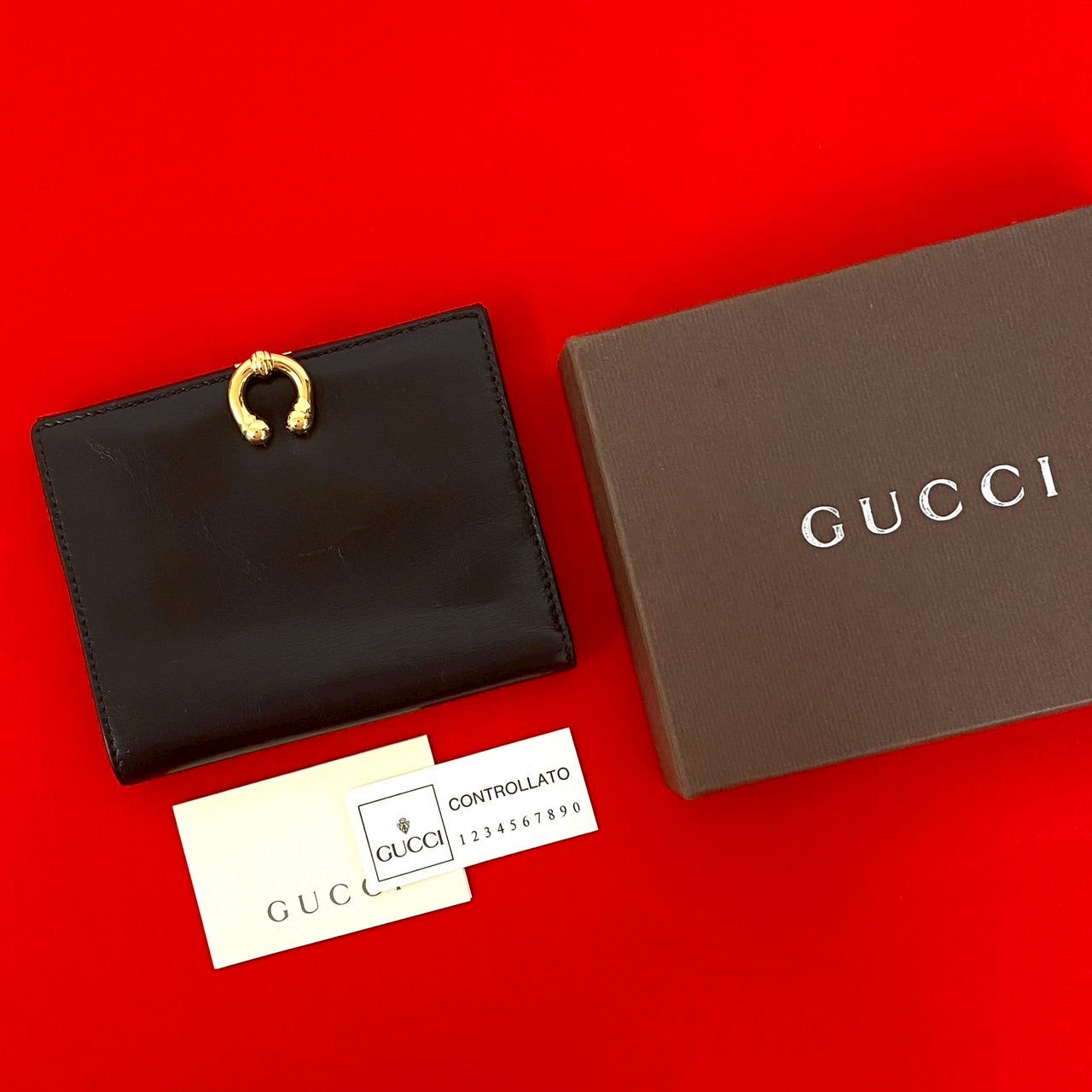 Gucci Old Gucci Calfskin Wallet