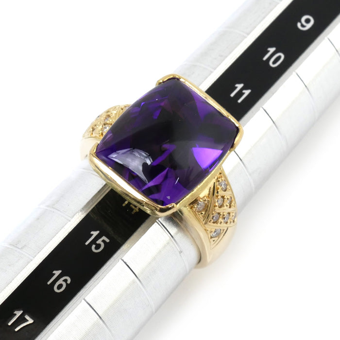 K18YG Sapphire Ring 12K Gold