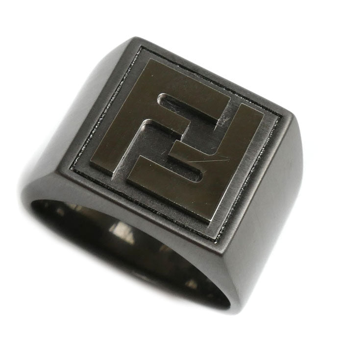 Fendi Forever Square Ruthenium Ring 7AJ501