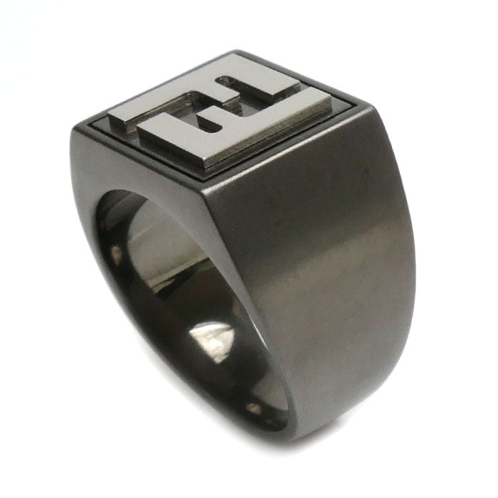 Fendi Forever Square Ruthenium Ring 7AJ501