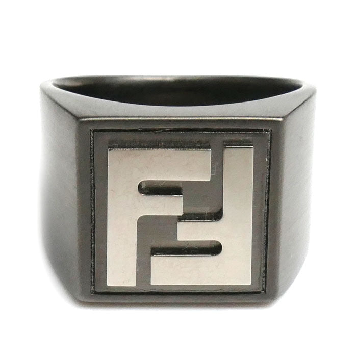 Fendi Forever Square Ruthenium Ring 7AJ501