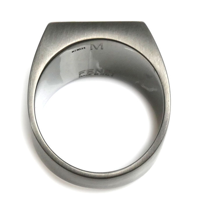 Fendi Forever Square Ruthenium Ring 7AJ501