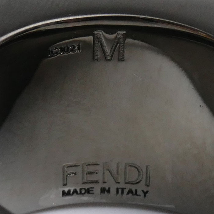 Fendi Forever Square Ruthenium Ring 7AJ501