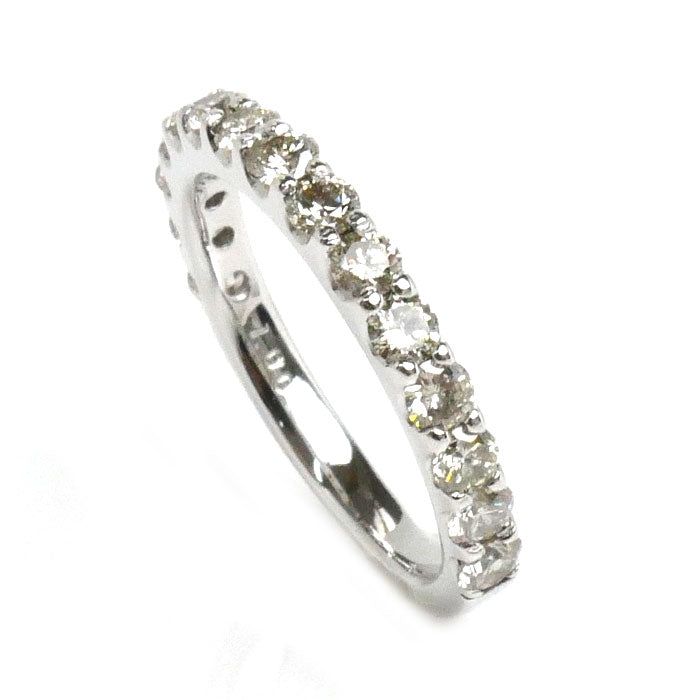 K18WG White Gold Diamond Ring 1.00ct