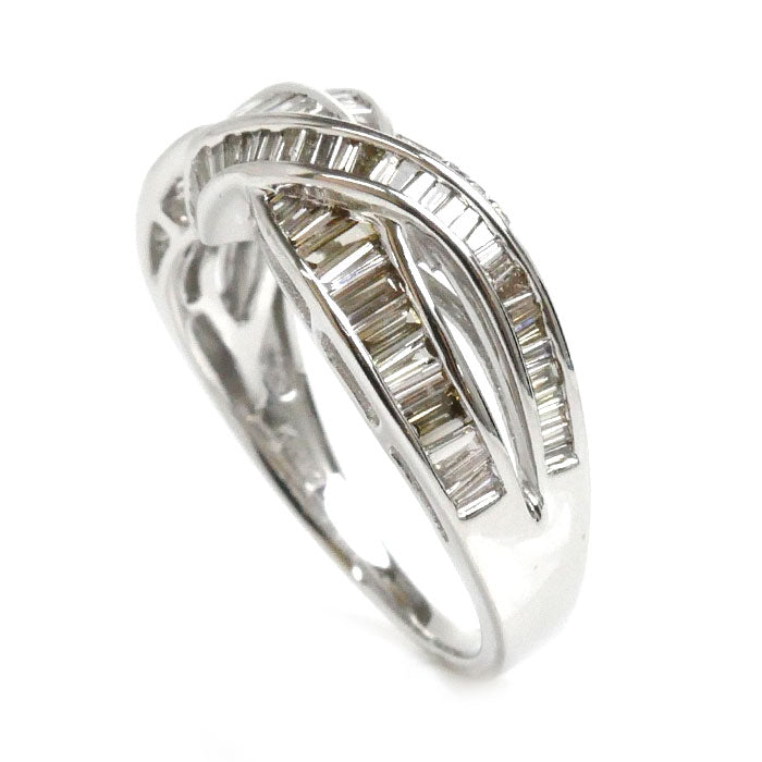 K18WG White Gold Diamond Ring 14