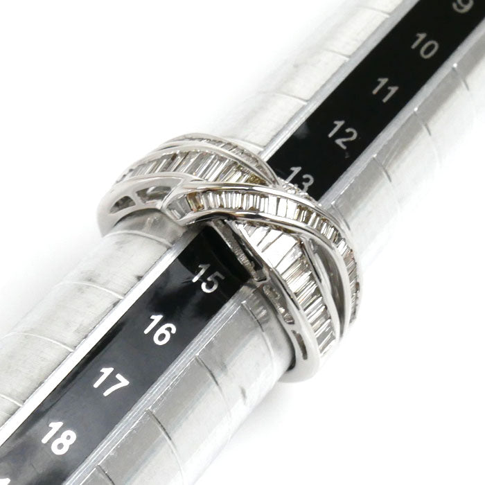 K18WG White Gold Diamond Ring 14