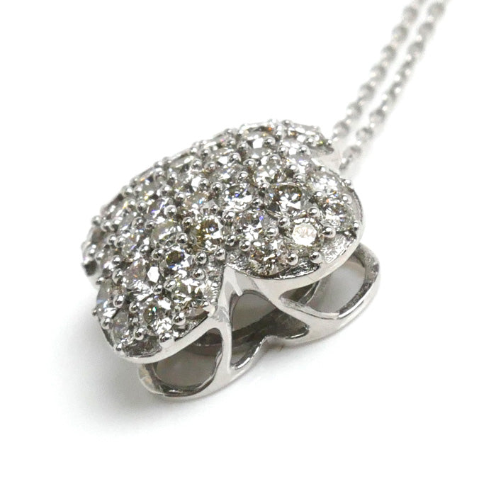 K18WG White Gold Diamond Necklace