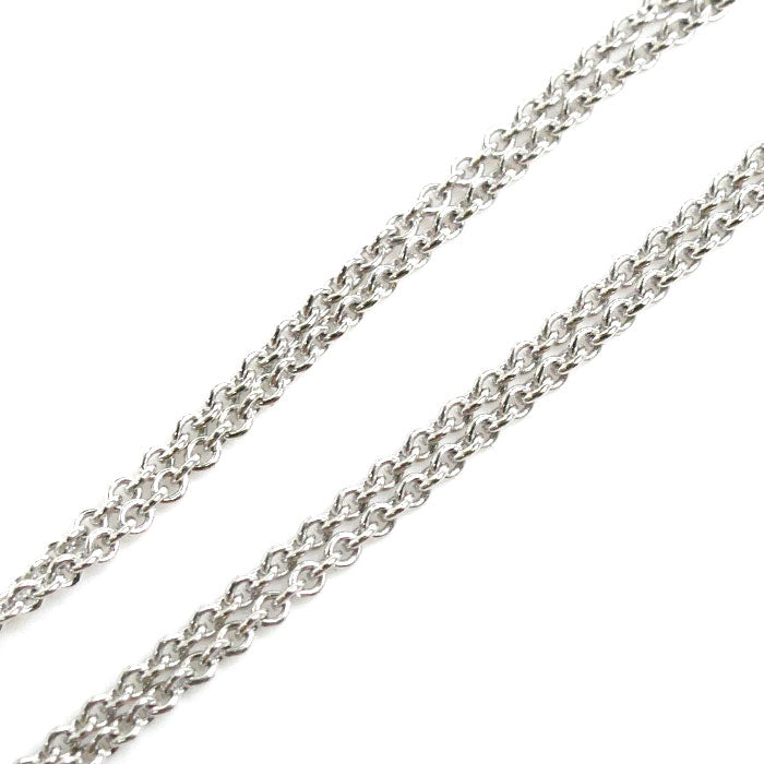 K18WG White Gold Diamond Heart Bracelet