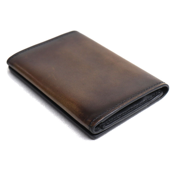 Berluti Leather Calligraphy IMBUIA Card Holder