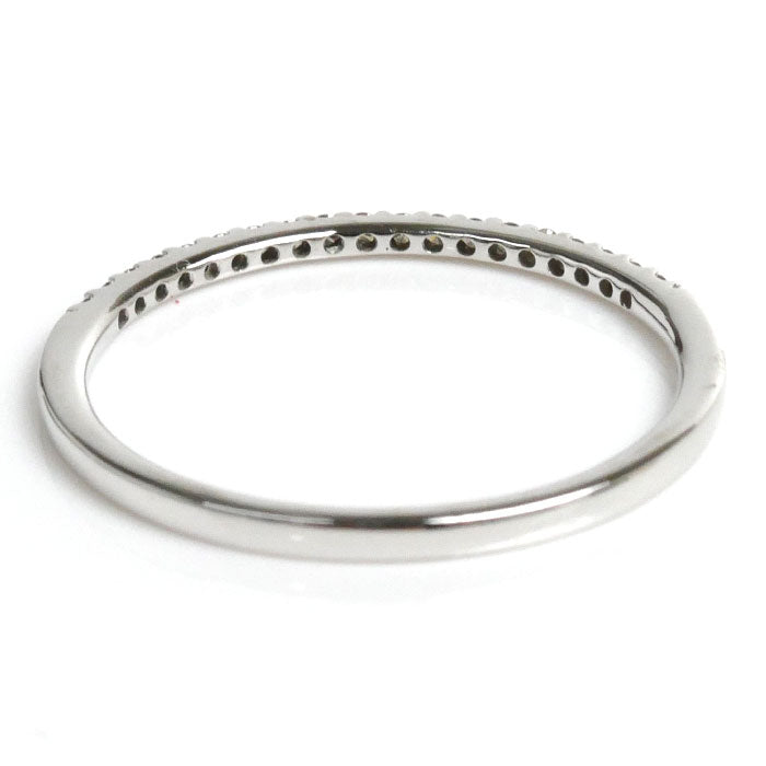 K18WG White Gold Diamond Half Eternity Ring