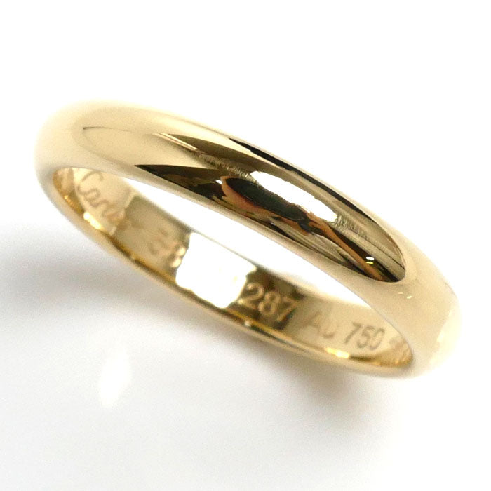 Cartier K18YG Yellow Gold 1895 Wedding Ring