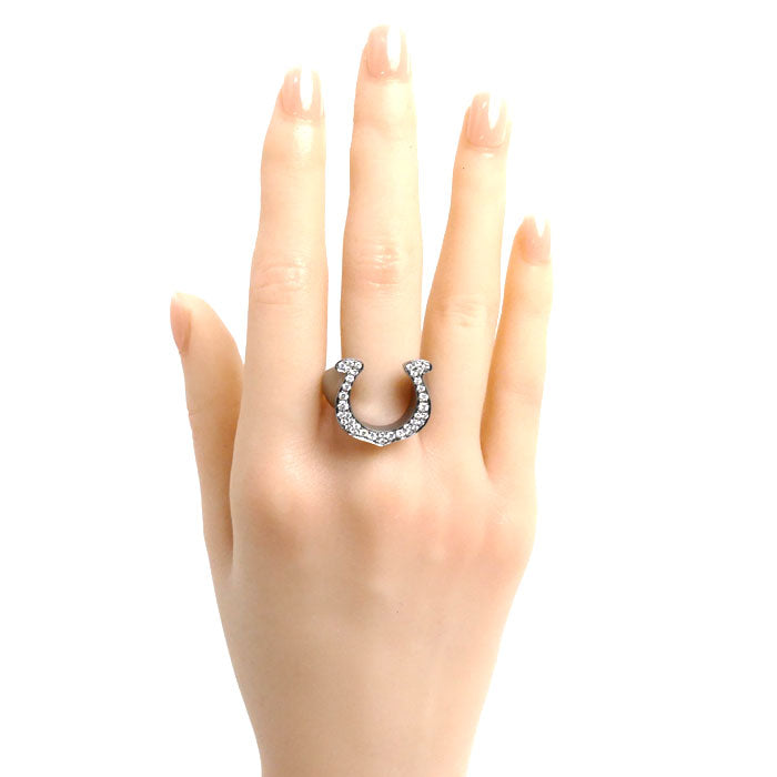 750 Diamond Horseshoe Ring