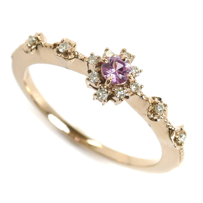 K18PG Pink Gold Diamond Ring