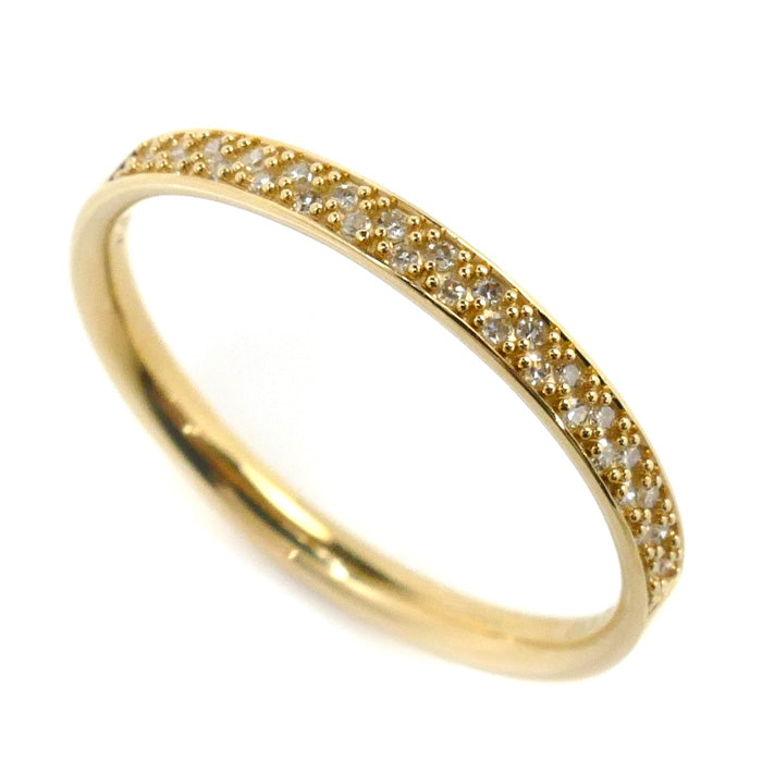 K18YG Yellow Gold Diamond Micro Setting Ring