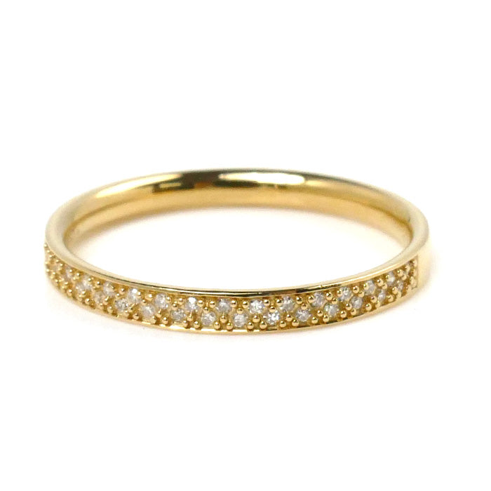 K18YG Yellow Gold Diamond Micro Setting Ring