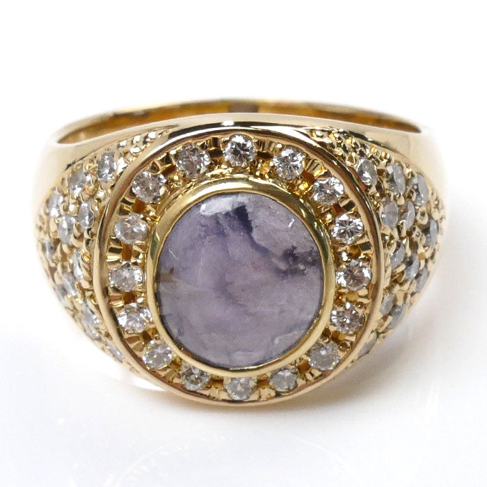 K18YG Yellow Gold Star Sapphire Ring