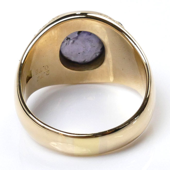 K18YG Yellow Gold Star Sapphire Ring