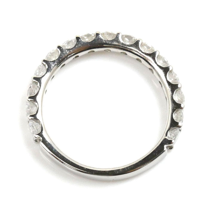 Pt900 Platinum Diamond Half Eternity Ring