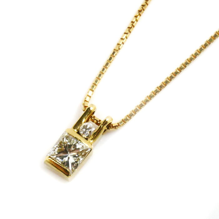 K18YG Yellow Gold Diamond Necklace