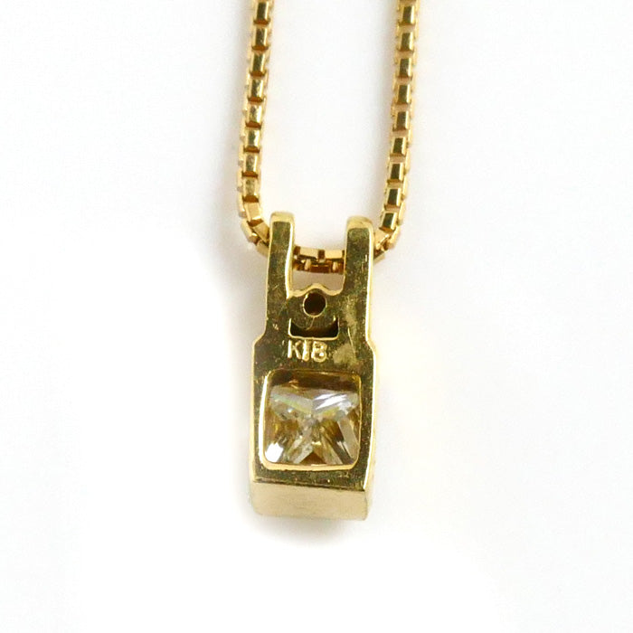 K18YG Yellow Gold Diamond Necklace