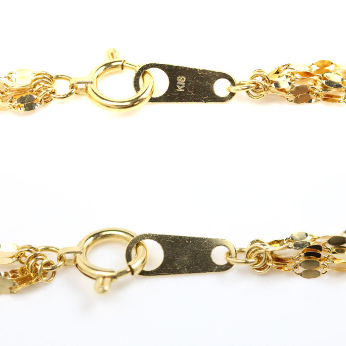 K18YG Yellow Gold 5-Link Bracelet