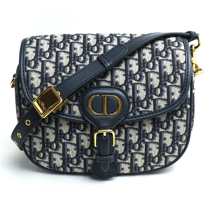 Dior Bobby Medium Shoulder Bag Navy Beige