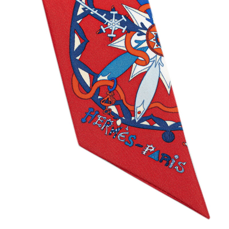 Hermes Silk Twilly Scarf La Folle Parade