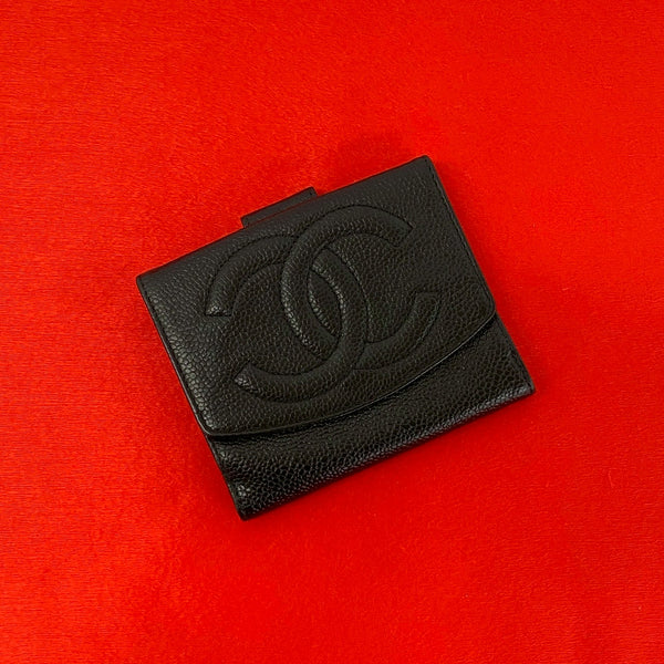 Chanel Caviar Leather Bifold Wallet