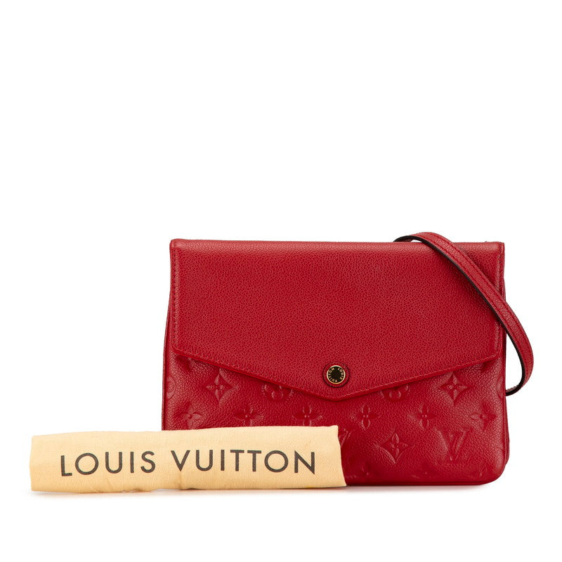 Louis Vuitton Monogram Twice Shoulder Bag Red