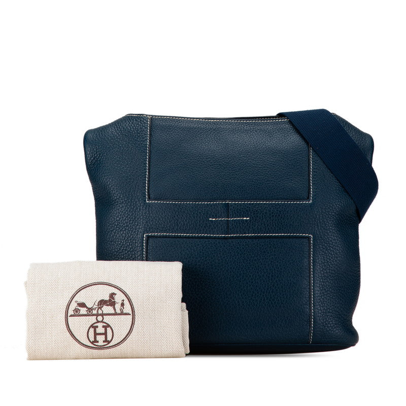 Hermes Good News PM Shoulder Bag Navy Clemence