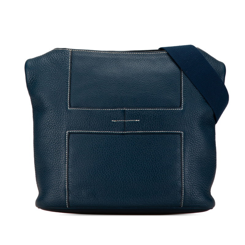 Hermes Good News PM Shoulder Bag Navy Clemence