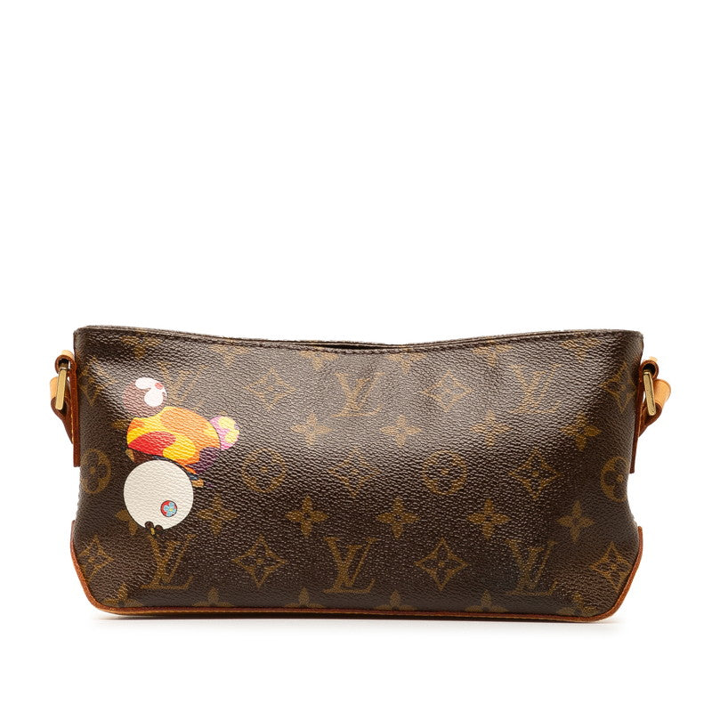 Louis Vuitton Monogram Trotter Panda Murakami Collaboration Shoulder Bag M51241 Brown PVC Leather in Very Good Condition