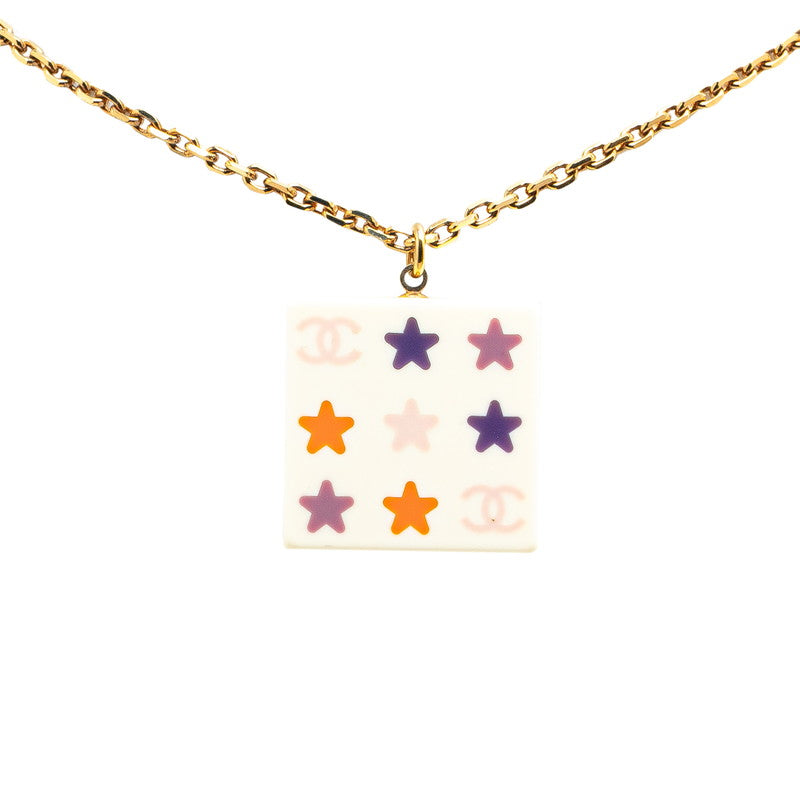 Chanel Coco Mark Star Necklace Gold