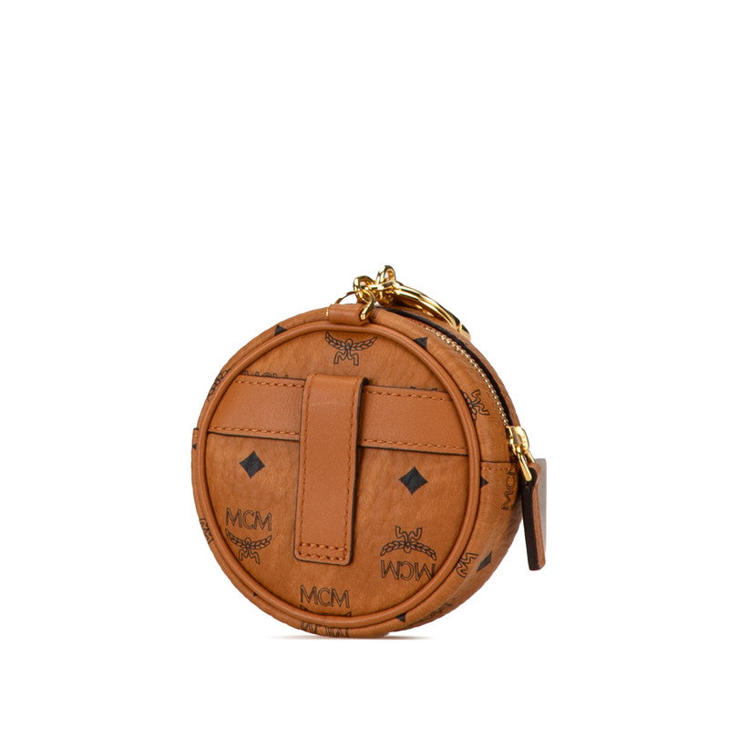 MCM Leather Round Crossbody Shoulder Bag