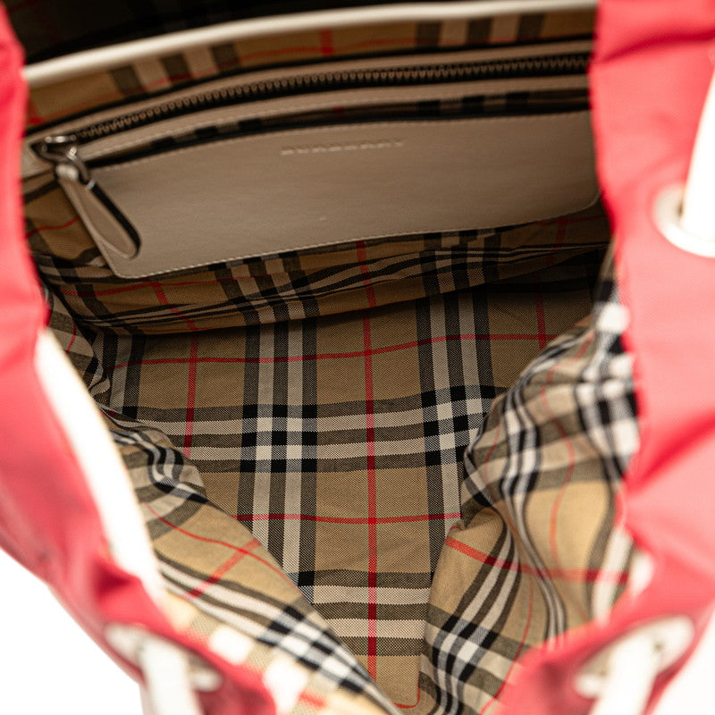 Burberry Nova Check Nylon Leather Backpack