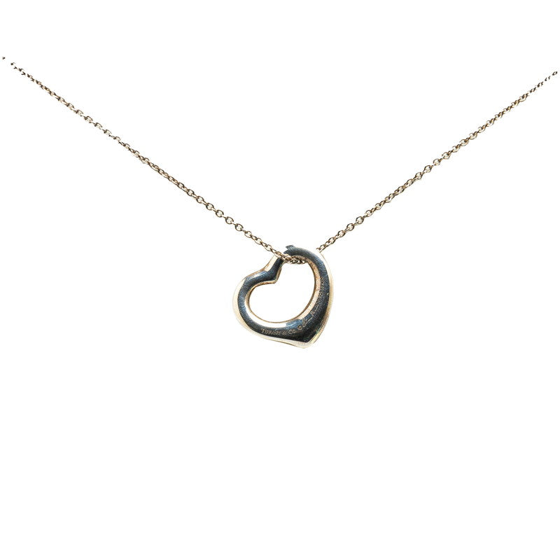 Tiffany & Co Open Heart Necklace Silver