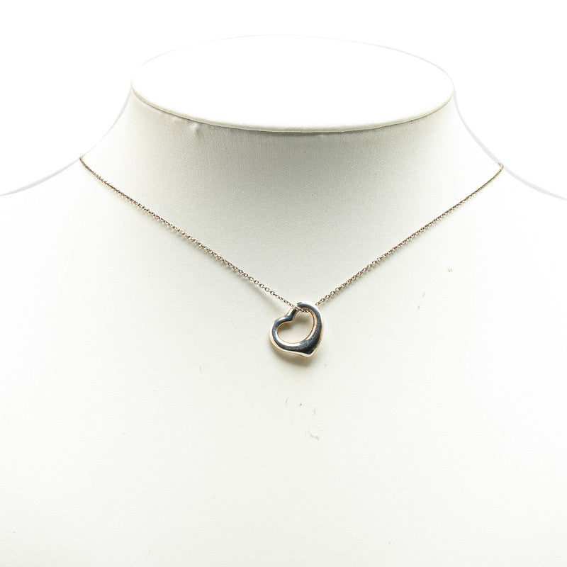 Tiffany & Co Open Heart Necklace Silver