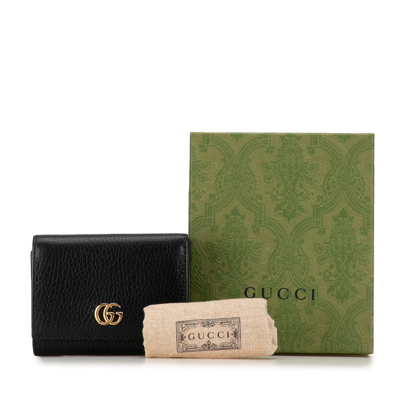 Gucci GG Marmont Leather Compact Trifold Wallet 474746 in Very Good Condition