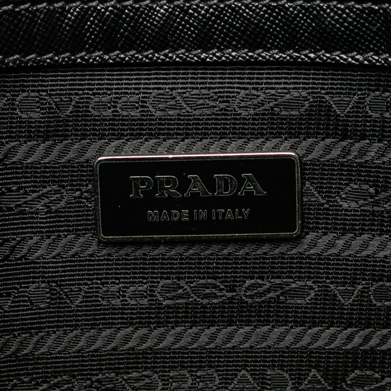 Prada Nylon Leather Business Bag VA0661 in Very Good Condition